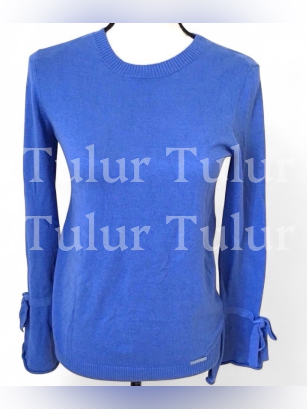 Michael Kors Pastel Blue Bell Sleeve Sweater XS
